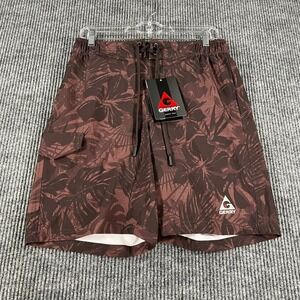Gerry Swim Board Shorts Mens‎ Small Red Floral Beach Pool Drawstrings New